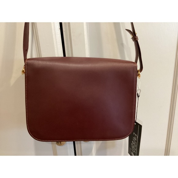 Cartier Crossbody Bag Leather Shoulder Bag Burgundy Designer Purse - Picture 15 of 16